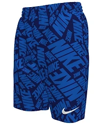 Nike Big Boys 7" Tossed Block Volley Swim Shorts