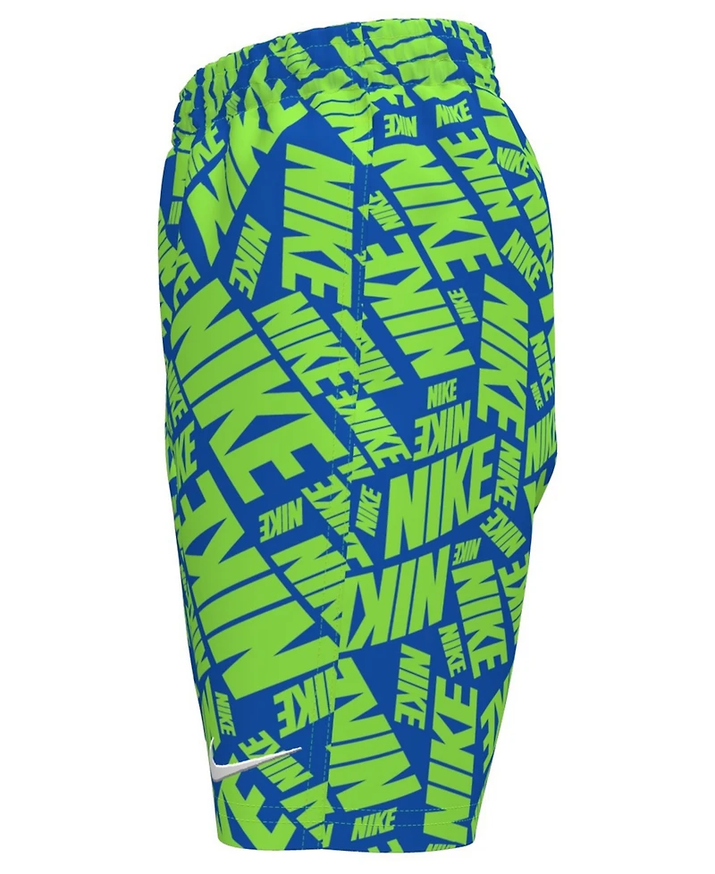 Nike Big Boys 7" Tossed Block Volley Swim Shorts