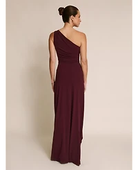 Six Stories Women's One Shoulder Drape Stretch Bridesmaid Dress