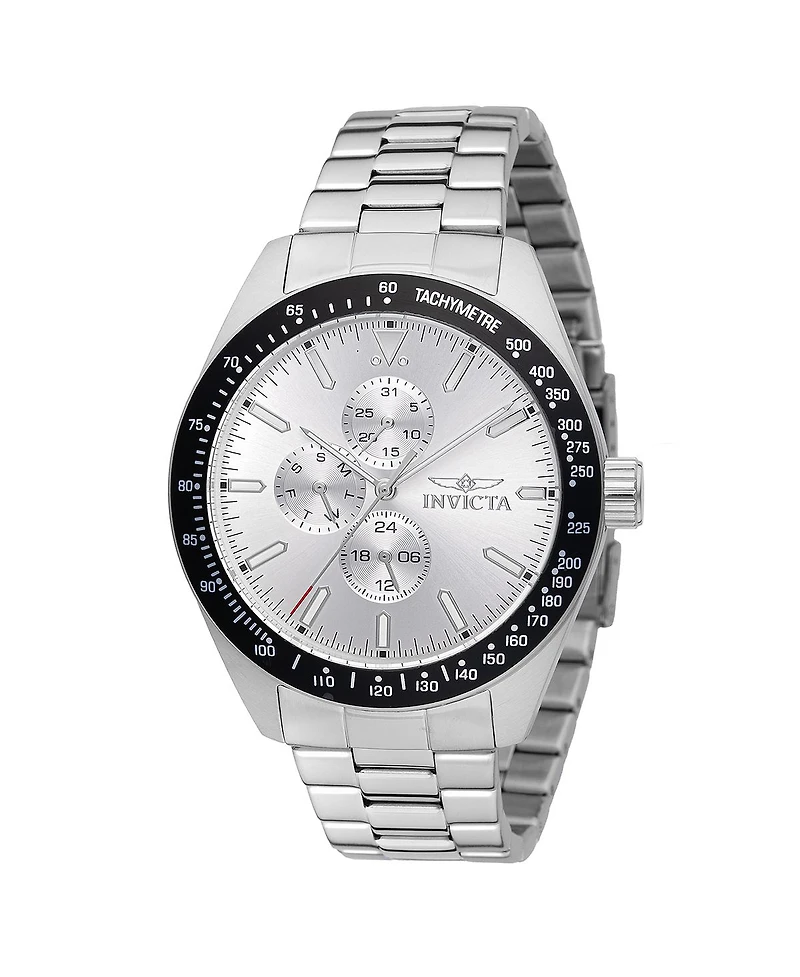 Invicta Men's 48858 Aviator Quartz VH67 Silver Dial Watch