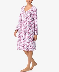 Aria Women's Long Sleeve Quilt Hexagon Duster Robe