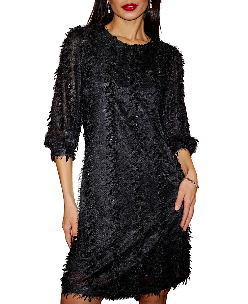 Yumi Women's Hanging Sequin Tunic Dress
