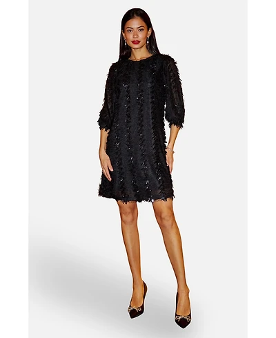 Yumi Women's Hanging Sequin Tunic Dress