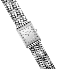 Breda Women's 'Virgil Tethered' Silver Stainless Steel Mesh Watch, 20mm
