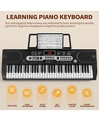 Skonyon 88-Key Full Size Digital Piano Weighted Keyboard with Sustain Pedal