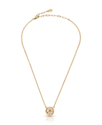 Ettika Gold Plated Double Crystal Necklace