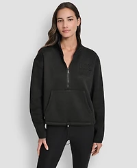 Dkny Women's Half-Zip Long-Sleeve Sweater