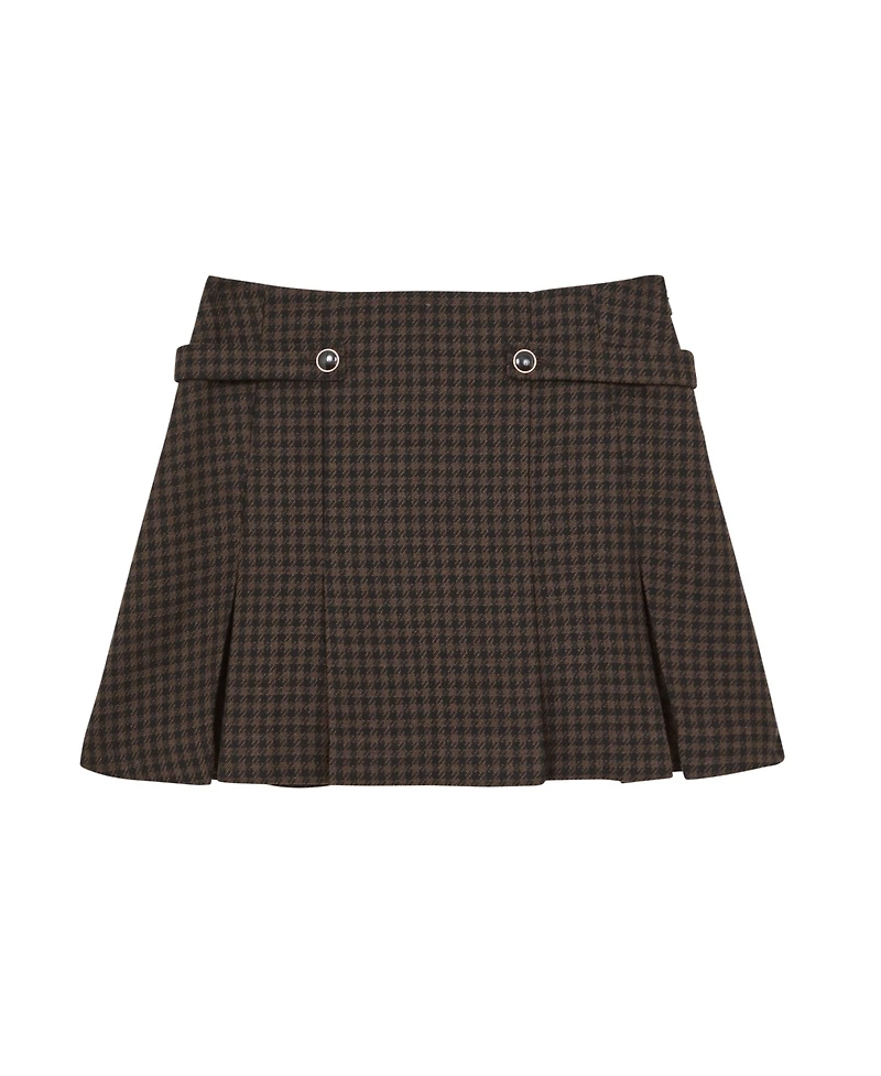 Reiss Women's Wool-Blend Check Mini Skirt