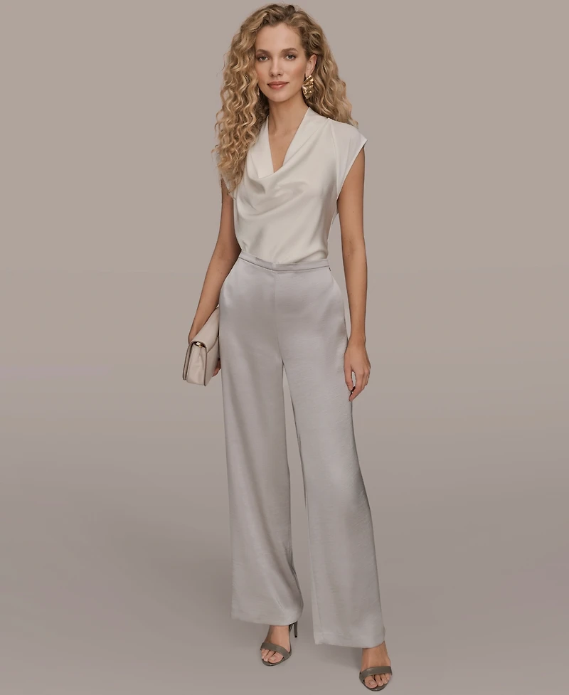 Donna Karan New York Women's Wide Leg Pull-On Pants