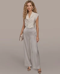 Donna Karan New York Women's Wide Leg Pull-On Pants