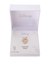 Disney Winnie the Pooh Crystal Heart Pendant Necklace