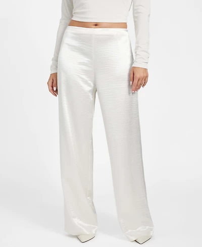 Guess Women's Julie Satin High Rise Pants