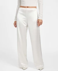 Guess Women's Julie Satin High Rise Pants