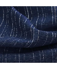 Rt Designer Collection Kensington Jacquard Foam Backed Luxurious Decorative Grommet Curtain Panel 54" x 95" Navy