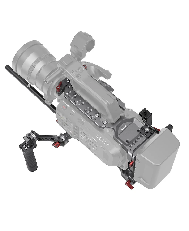 SmallRig Professional Kit with Vct Shoulder Pad, Top Plate, Rosette Handle Grip for Sony FX9