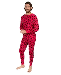 Leveret Men's Men s Two Piece Cotton Holiday Pajamas