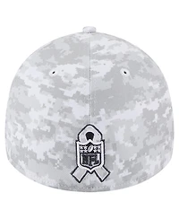 New Era Men's White Pittsburgh Steelers 2025 Salute to Service Digital Camo Fan Pack 39THIRTY Flex Hat