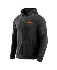 J. Palmer Men's Dark Heather Gray Washington Commanders Players Lounge Tri-Blend Full-Zip Hoodie