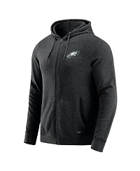 J. Palmer Men's Dark Heather Gray Philadelphia Eagles Players Lounge Tri-Blend Full-Zip Hoodie