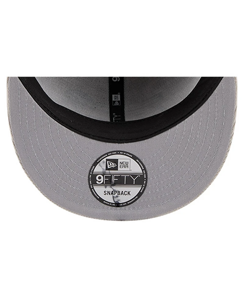 New Era Men's Gray Detroit Lions Cord Rope Corduroy 9FIFTY Snapback Hat