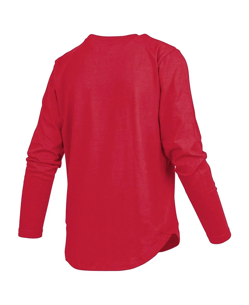 Pressbox Women's Red Georgia Bulldogs Silveron Long Sleeve T-Shirt