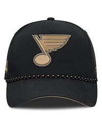 Fanatics Men's Black St. Louis Blues Military Appreciation Authentic Pro A-Frame Adjustable Hat