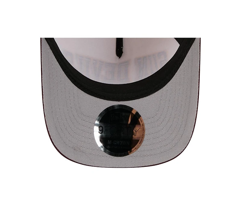 New Era Men's Maroon/Cream Arizona State Sun Devils Arch Two-Tone Corduroy 9FORTY A-Frame Adjustable Hat