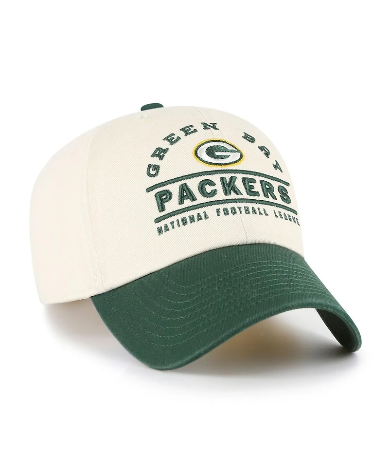 '47 Brand Men's Natural Green Bay Packers Windham Clean Up Adjustable Hat