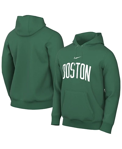 Nike Men's Kelly Green Boston Celtics Sportswear Essential Wordmark Club Hoodie