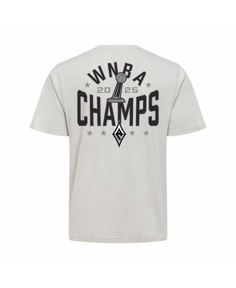 Sportiqe Men's and Women's Cream Las Vegas Aces 2025 Wnba Finals Champions Superstars Premium Duke T-Shirt