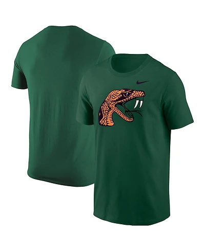 Nike Men's Green Florida A M Rattlers Primary Logo T-Shirt