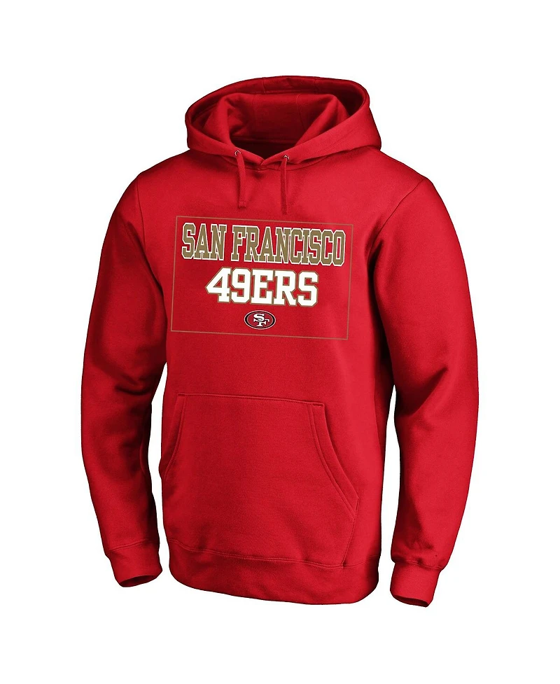 Fanatics Men's Scarlet San Francisco 49ers Big Tall Fleece Hoodie