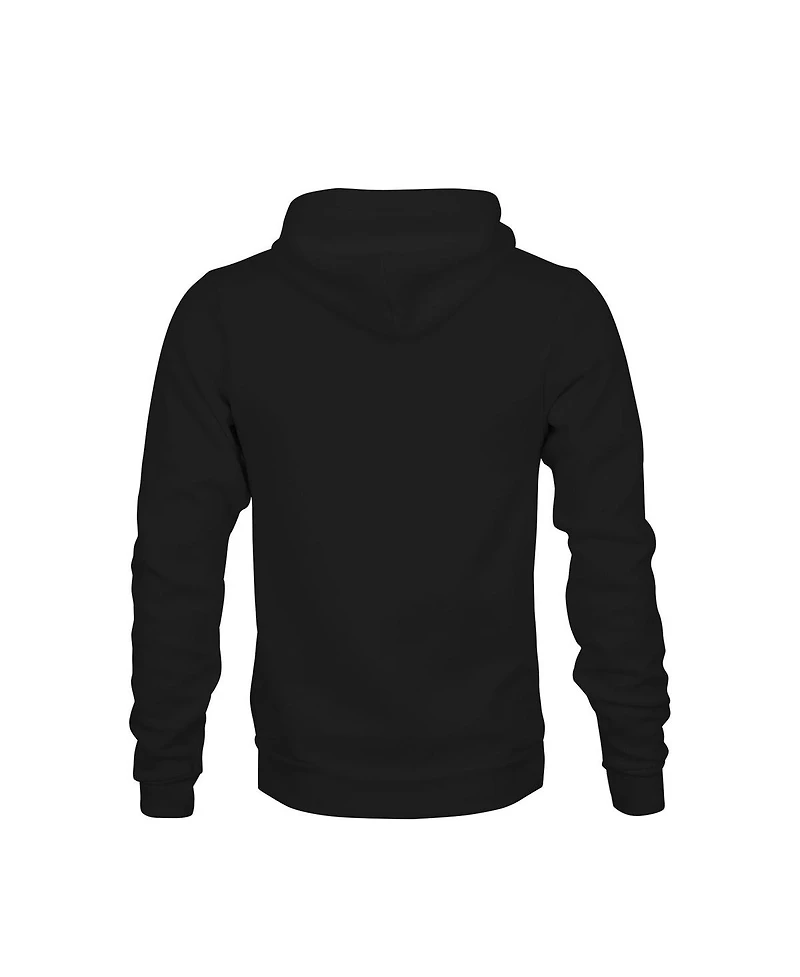 1863FC Big Boys and Girls Black Real Madrid Mono Badge Fleece Hoodie