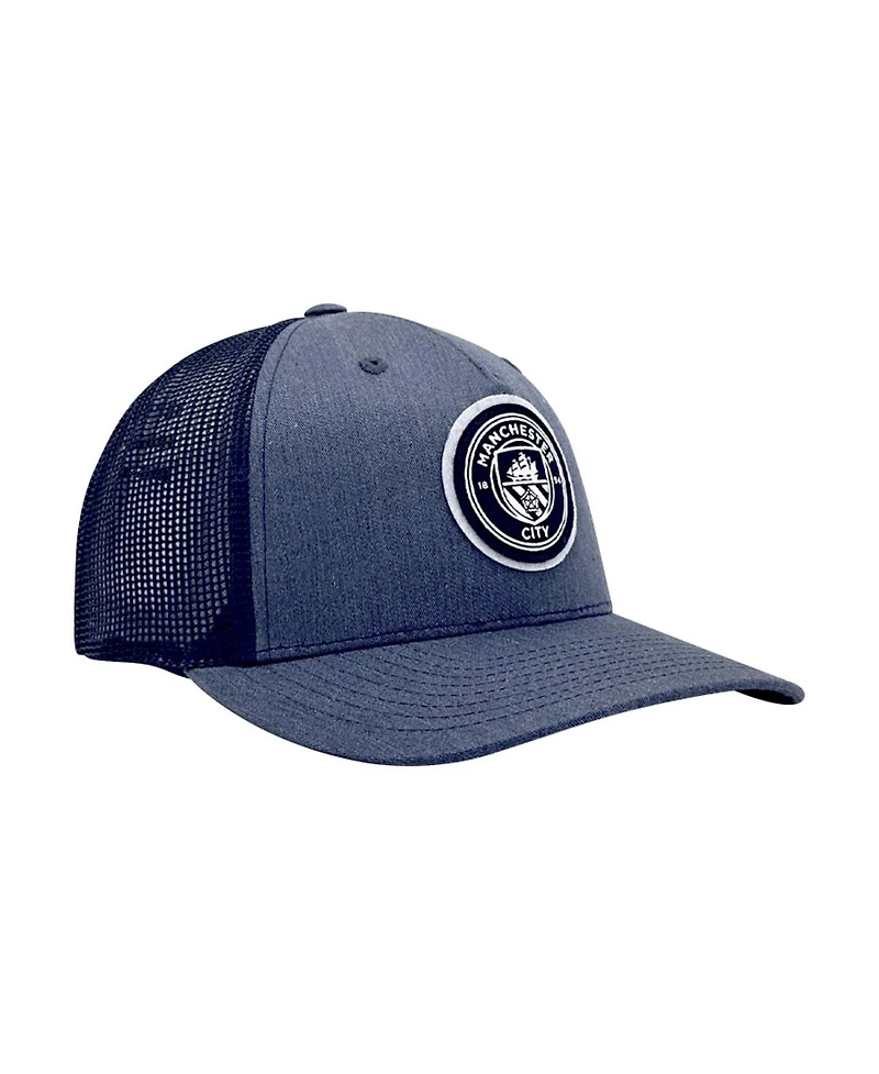1863FC Men's Navy Manchester City Badge Nightshift Adjustable Hat