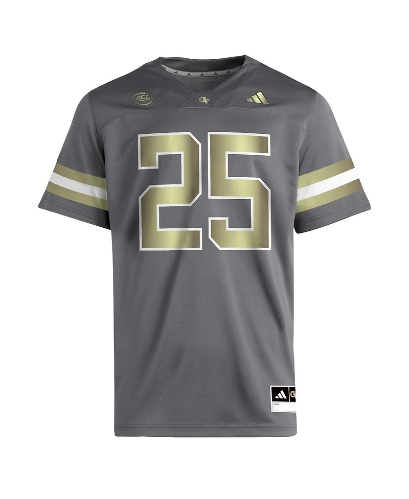 Adidas Men's 25 Gray Georgia Tech Yellow Jackets Premier Jersey