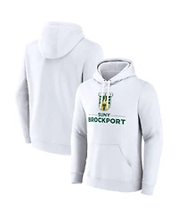 Fanatics Men's White Suny Brockport Golden Eagles Primary Logo Pullover Hoodie