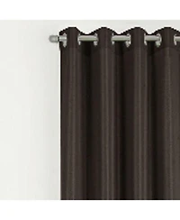 Rt Designer Collection Gibson Luxurious Decorative Grommet Curtain Panel 54" x 90" Chocolate