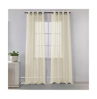 Rt Designers Collection Ramallah Lonnie Grommet Curtain Panel - 54x90