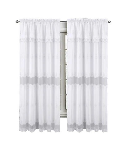 Rt Designers Collection Donna Macrame Construction Curtain Panel