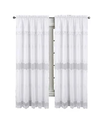 Rt Designers Collection Donna Macrame Construction Curtain Panel