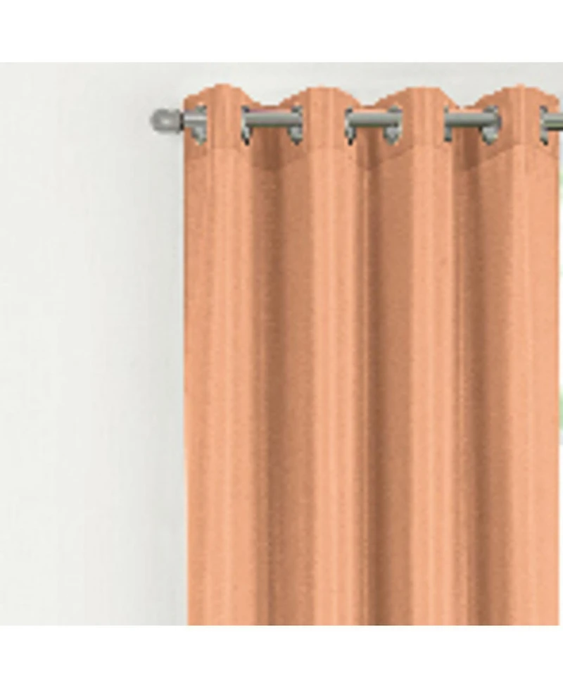 Rt Designer Collection Gibson Luxurious Decorative Grommet Peach Curtain Panel
