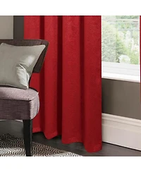 Rt Designers Collection Rt Designers Nellie Embossed Blackout Grommet Panel - 52"x84", Red.