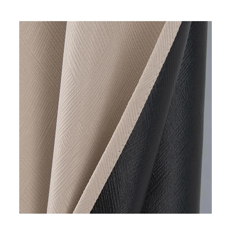 Rt Designers Collection Barron 100% Blackout Grommet Curtain Panel 54" x 90" Beige