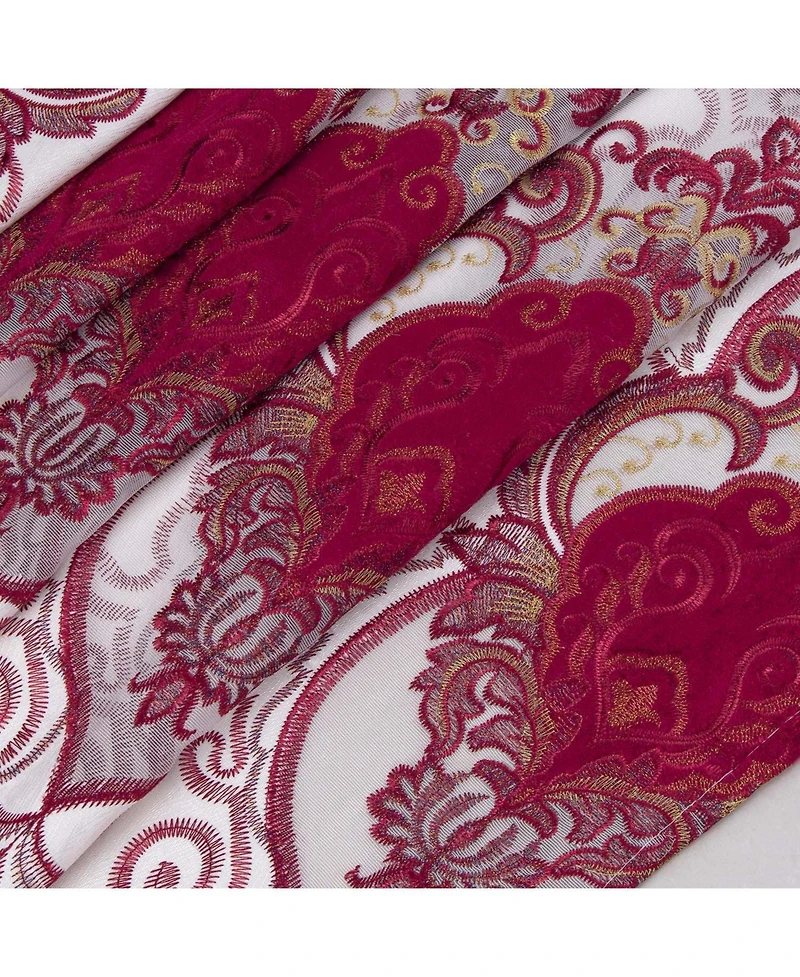 Rt Designer Collection Betsy Macrame Rod Pocket Curtain Panel 52" x 84