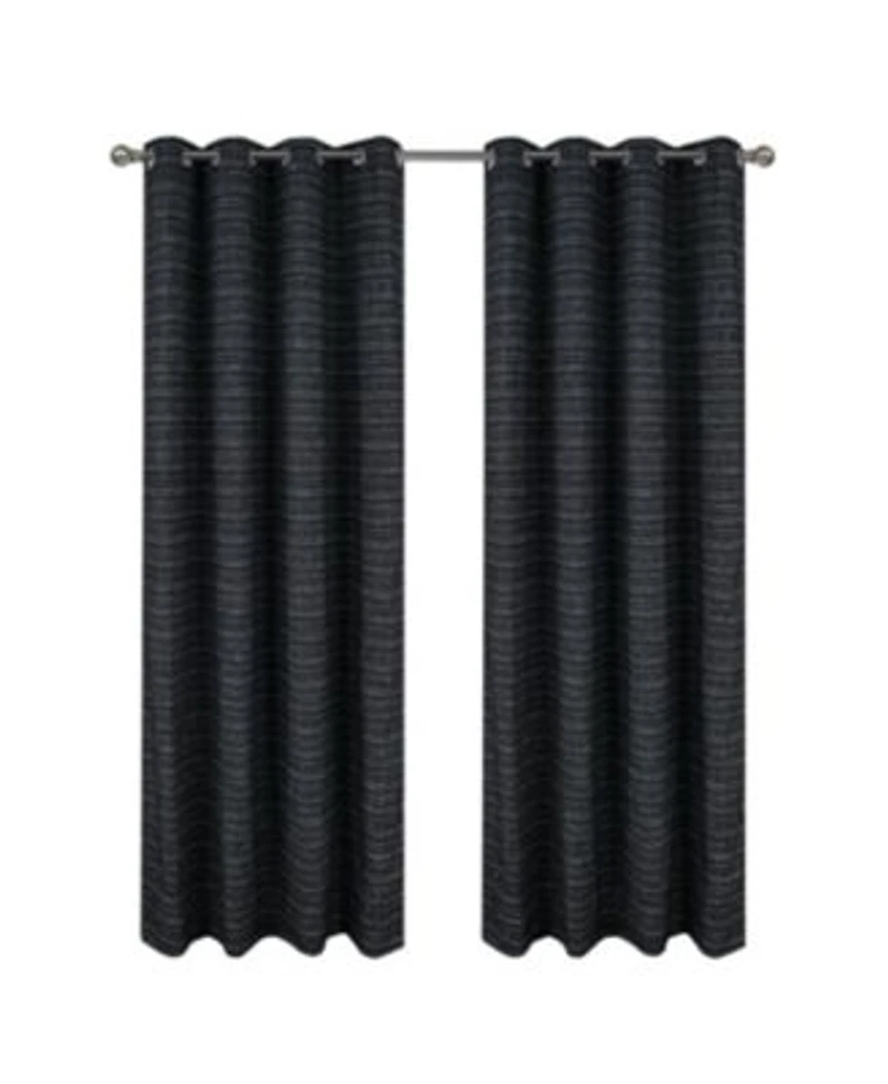 Rt Designer Collection Kensington Jacquard Foam Backed Luxurious Decorative Grommet Curtain Panel 54 X22 X X22