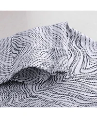 Rt Designer Collection Crystal Jacquard Rod Pocket Foam Back Luxurious Modern Design Curtain Panel 54" x 84" Charcoal