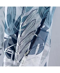 Rt Designer Collection Fern Foil Printed Doily Luxurious Decorative Grommet Curtain Panel 54" x 90" Wedge