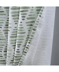 Rt Designer Collection Justice Printed Blackout Luxurious Decorative Grommet Curtain Panel 54" x 84" Sage