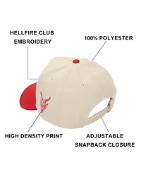 Stranger Things Men's Hellfire Club White Polywool A-Frame Baseball Hat