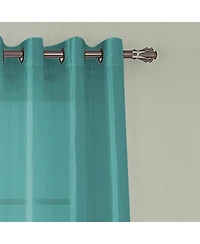 Rt Designer Collection Nancy Grommet Luxurious Modern Design Curtain Panel 54" x 95" Teal